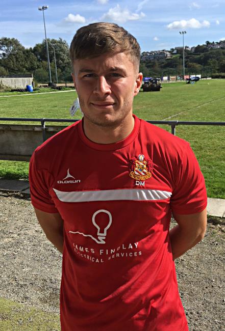 Dan McClelland - opening try for Milford Haven Dan McClelland - opening try for Milford Haven